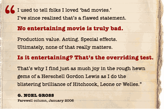 No entertaining movie is truly bad.